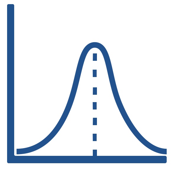 bell curve icon